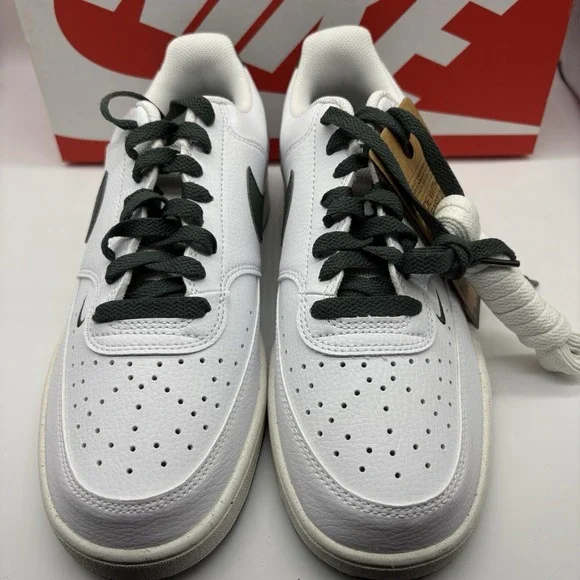 Nike Court Vision Lo NN White/Green Sail Low-Top Shoes FV9952-101 Womens Size 10 - Picture 3 of 9